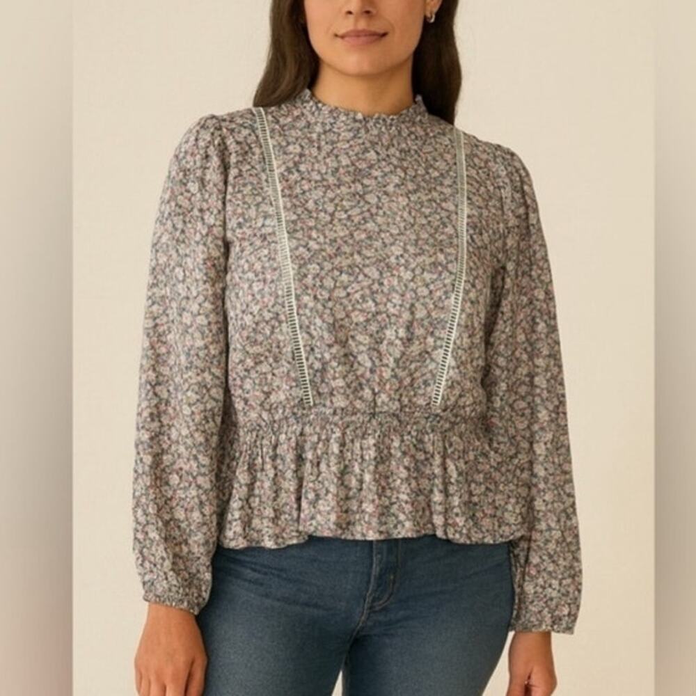 Sienna Sky Multicolor Long Sleeve Floral Blouse